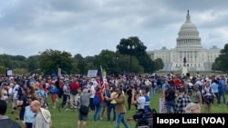 在美国国会周围支持1月6日国会暴乱的集会人数远低于预期(2021年9月18日)