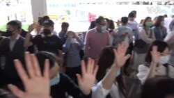 港民区选后坚持快闪抗议促政府回应五大诉求