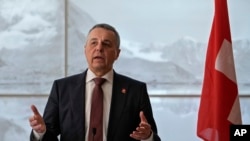 资料照:瑞士外交部长卡西斯(Ignazio Cassis)