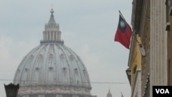 中华民国驻梵蒂冈大使馆外景(美国之音申华拍摄)