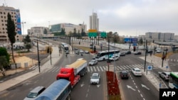 2024年4月14日,以色列耶路撒冷的街景。