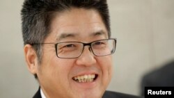 中国外交部副部长乐玉成(路透社2018年11月6日)