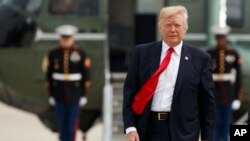 美国总统川普前往迈阿密,即将就古巴政策发表讲话。(2017年6月16日)