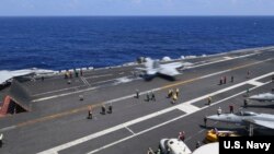 美国海军罗斯福号航母在南中国海练兵（美国海军2020年3月19日）