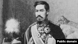 日本明治天皇肖像(日本每日新闻社图片)