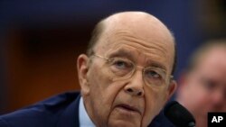 美国商务部长罗斯在众议院拨款委员会的一个小组委员会的听证会上作证。(2018年3月20日)