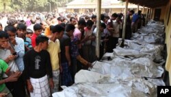 Hai tháng trước, một vụ hỏa hoạn tại một xưởng may ở Bangladesh đã giết chết hơn 100 người (ảnh tư liệu)