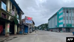 စစ်တွေမြို့တွင်း လမ်းမကြီးတခု။ (၂၃ သြဂုတ် ၂၀၂၀)