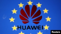 华为标志与欧盟标志