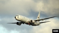 6月24日飞越台湾海峡上空的美国空军P-8“波塞冬”海上反潜巡逻侦察机。(同款机型,来自美國海軍網頁)