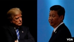 美国总统川普和中国国家主席习近平