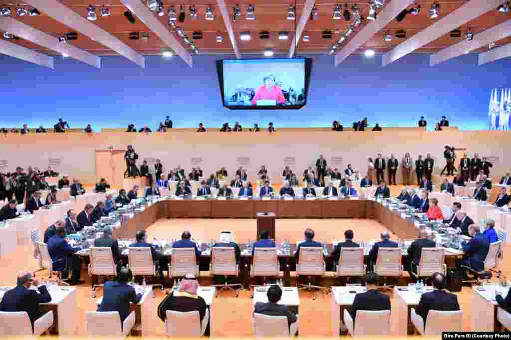 于德国汉堡举行的G20峰会讨论反恐(2017年7月6日)。