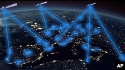 量子通信卫星示意图