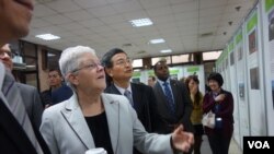 奥巴马总统时期的部长级官员、美国环保署署长吉娜·麦卡锡访问台北。(2014年资料照)