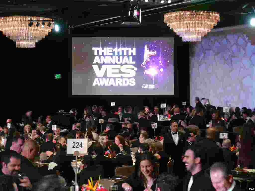 视觉效果协会现场盛况(美国之音国符摄影)