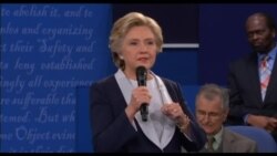 克林顿川普二度舌战 激辩瞬间回放 克林顿川普二度舌战 激辩瞬间回放