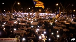 西班牙人1月16日要求当局释放加泰罗尼亚独立运动领袖(美联社)