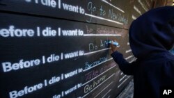 2015年10月18日芝加哥塞奇威克的艺术黑板