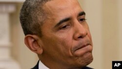 Tổng thống Barack Obama trả lời một câu hỏi liên quan đến tình hình tại Ukraina trong cuộc gặp gỡ Thủ tướng Israel Benjamin Netanyahu tại phòng Bầu dục của Tòa Bạch Ốc, ngày 3/3/2014.