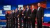 美国共和党总统参选人举行首场辩论