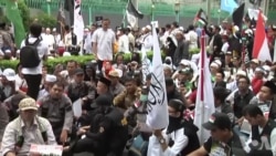 印尼民众抗议中国关押维吾尔穆斯林 印尼民众抗议中国关押维吾尔穆斯林