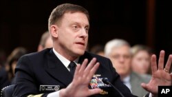 国家安全局局长罗杰斯上将在参议院情报委员会作证。(2017年6月7日)