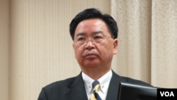 台湾外长吴钊燮2019年3月4日在立法院外交及国防委员会接受质询 。