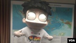 Karakter komik "Si Juki" (VOA/Ahmad Bhagaskoro)