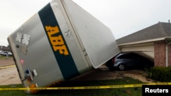 Hiện trường sau khi xảy ra một trận lốc xoáy ở Texas năm 2013.