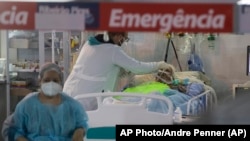 Một bệnh viện đang chữa trị cho bệnh nhân COVID tại Brazil.