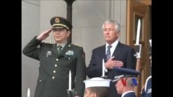 中国防长抵五角大楼访问 中国防长抵五角大楼访问