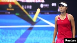中国著名网球运动员彭帅。（路透社照）