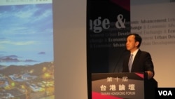 国民党主席朱立伦(美国之音海彦拍摄)