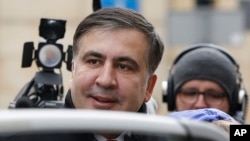 На фото: Саакашвілі у Варшаві у лютому 2018-го року