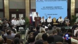 阿基诺:中国加紧开发有争议岛礁 阿基诺:中国加紧开发有争议岛礁