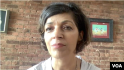 资料图片:阿米里接受美国之音视频采访。