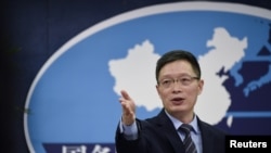 国台办发言人安峰山(法新社资料照)