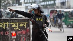 ဘင်္ဂလားဒေ့ရှ် RAB အထူးရဲတပ်ဖွဲ့ (AP Photo/Anupam Nath)