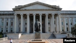 资料照:美国财政部大楼