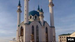 资料照:鞑靼斯坦首府喀山市中心的清真寺(美国之音白桦拍摄)