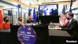 2021年9月29日,美国与欧盟官员在匹兹堡举行贸易与投资会谈(路透社)。