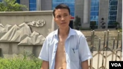 吴良述律师遭法警殴打在网上引起广泛关注,图为吴革律师微博。截屏时间2016年6月7日0点。