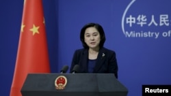 资料照:中国外交部发言人华春莹