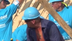 前总统卡特夫妇的仁人家园为低收入者盖房 前总统卡特夫妇的仁人家园为低收入者盖房