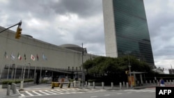 资料照片:纽约联合国总部大楼。(2021年7月19日)