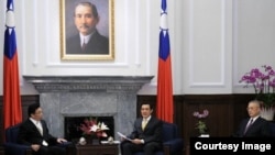 台湾总统府悬挂着孙中山像(来源:台湾总统府)