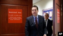 2017年3月22日，众议院情报委员会主席努涅斯向记者更新有关俄罗斯染指美国大选问题调查的进展。（资料照片）