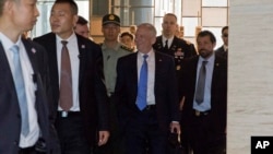 美国防部长马蒂斯26号抵达中国访问