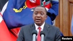 资料照片:肯尼亚总统肯雅塔