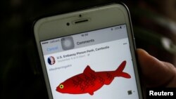 Ảnh cá trích đỏ trên trang Facebook của Đại sứ quán Mỹ ở Phnom Penh, Cambodia, ngày 11/9/2017.